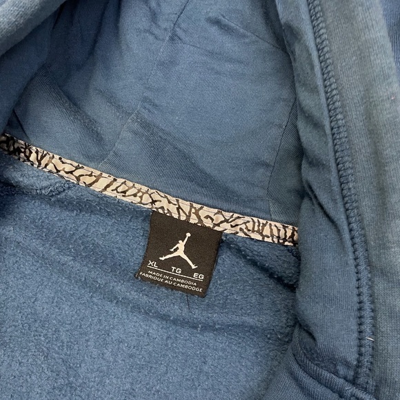Air Jordan Laney Zip Button Up Hooded Jacket 689020-442 XL Nike Jumpman - Picture 5 of 12